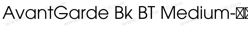 AvantGarde Bk BT Medium字体转换